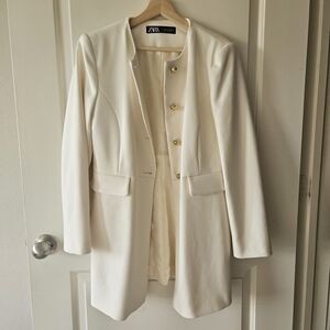 Zara Women's Cream Coat
